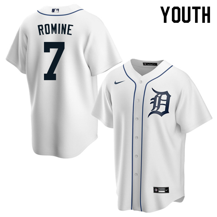 Nike Youth #7 Austin Romine Detroit Tigers Baseball Jerseys Sale-White